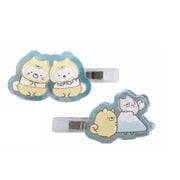 K4102A すみっコぐらし オーロラアクリルヘアクリップ 2個入り いぬごっこ