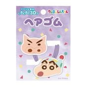 K4151F クレヨンしんちゃん 立体アクリルヘアゴム 2個入り パープル