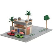 ジオラマセット ナノサイズミニカー2台付き ワイルド・スピード「Toretto's Market & Cafe」 [ミニカー]
