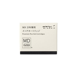 MD万年筆用 カートリッジ 黒 6個入 38080006