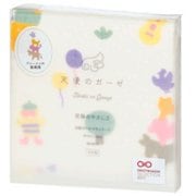 TE732 [天使のガーゼ おはなしたおる パッケージ入り ブレーメンの音楽隊 タオルチーフ 日本製]