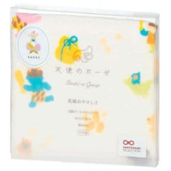 天使のガーゼ おはなしたおる パッケージ入り ももたろう タオルチーフ 日本製 TE733