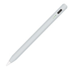 iPad専用 充電式タッチペン ショートタイプ グレー TPEN-002GY