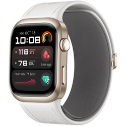 HUAWEI WATCH D2 ウェアラブル血圧計 Gold 1.82インチ AMOLEDディスプレイ ホワイトレザーベルト 最大6日間駆動 スマートウォッチ 55020DJE