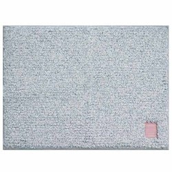 Hitohira バスマット 洗える 抗菌 防臭 すべり止め加工 60×45cm ブルー