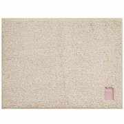 Hitohira バスマット 洗える 抗菌 防臭 すべり止め加工 60×45cm ベージュ
