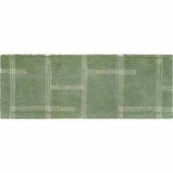 kieto インテリアマット キッチン 洗える すべり止め加工 床暖房対応 120×45cm グリーン