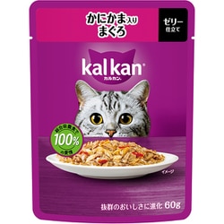 カルカン パウチ かにかま入りまぐろ 60g [猫用 ウエットフード 60g 成猫（1歳～7歳） 総合栄養食]