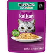カルカン パウチ 海の幸ミックス まぐろ・さけ・ほたてだし入り 60g [猫用 ウエットフード 60g 成猫（1歳～7歳） 総合栄養食]