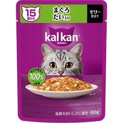 カルカン パウチ 15歳から まぐろ たい入り 60g [猫用 ウエットフード 60g 15歳～ 総合栄養食]