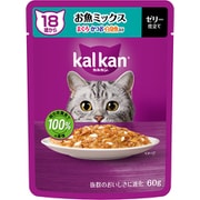 カルカン パウチ 18歳から お魚ミックス まぐろ・かつお・白身魚入り 60g [猫用 ウエットフード 60g 18歳～ 総合栄養食]