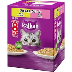 カルカン パウチ 2種のセレクション まぐろかつお節入り まぐろさけ入り 60g 8袋パック [猫用 ウエットフード 60g×8袋 成猫（1歳～7歳） 総合栄養食]