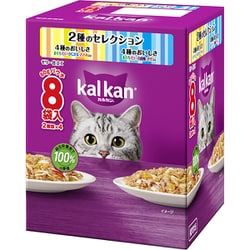 カルカン パウチ 2種のセレクション 4種のおいしさ まぐろ・たい・かにかま・ささみ入り 4種のおいしさ まぐろ・たい・白身魚・さけ入り 60g 8袋パック [猫用 ウエットフード 60g×8袋 成猫（1歳～7歳） 総合栄養食]