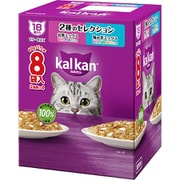 カルカン パウチ 18歳から 2種のセレクション お魚ミックス まぐろ・かつお・たい入り 海の幸ミックス まぐろ・白身魚・ほたてだし入り 60g 8袋パック [猫用 ウエットフード 60g×8袋 18歳～ 総合栄養食]