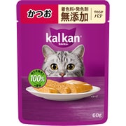 カルカン パウチ やわらかパテ かつお 着色料・発色剤 無添加 60g [猫用 ウエットフード 60g 成猫（1歳～7歳） 総合栄養食]
