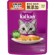カルカン パウチ やわらかパテ お魚・お肉ミックス まぐろ・かつお・ささみ入り 着色料・発色剤 無添加 60g [猫用 ウエットフード 60g 成猫（1歳～7歳） 総合栄養食]