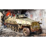 DR6516SP 1/35 WW.II ドイツ軍 Sd.Kfz.251/9 D型 7.5cm KwK37搭載型 EZトラック/アルミ砲身/金属製車幅ポール/3Dプリントパーツ付属 豪華仕様 [組立式プラスチックモデル]