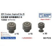 BST IJN35094 1/350 日本海軍 巡洋艦用通風筒 B [プラモデル用パーツ]