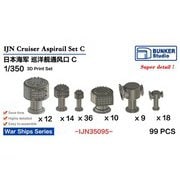 BST IJN35095 1/350 日本海軍 巡洋艦用通風筒 C [プラモデル用パーツ]