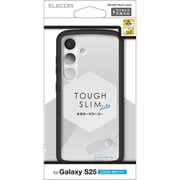 Galaxy S25 ケース ハイブリッド カバー 衝撃吸収 軽量 薄型 カメラレンズ保護設計 ワイヤレス充電可 ストラップホール付 ストラップホールシート付 TOUGH SLIM LITE ブラック PM-G251TSLFCBK