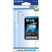 Galaxy S25 ケース ソフト カバー 衝撃吸収 薄型 カメラレンズ保護設計 ワイヤレス充電可 ストラップホール付 極み設計 クリア PM-G251UCTCR