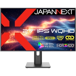 液晶モニター/27型/WQHD（2560×1440）/IPS（AHVA）パネル/半光沢/HDR400相当/HDMI×1 DP×1 USB-C×1/2年保証 JN-IPS27Q4FL-HSPC9-DL