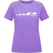 QD ロゴ プリント Tシャツ アジアンフィット レディース カットソー lavandin PRT3(6440) Sサイズ(日本:Mサイズ) 1017-02022