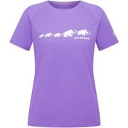 QD ロゴ プリント Tシャツ アジアンフィット レディース カットソー lavandin PRT3(6440) Sサイズ(日本:Mサイズ) 1017-02022