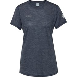 ツリー ウール ファーストレイヤー Tシャツ アジアンフィット レディース カットソー marine melange（5784） Lサイズ（日本：XLサイズ） 1017-06690