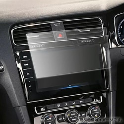 タッチスクリーン・タッチペン対応 強化ガラスと同等の高硬度9H クリア光沢フィルム VW T-Cross Discover Pro（9.2インチ）用 互換品 f9h-lscn12-mc006146