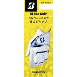 GL2505WBS4 [BRIDGESTONE GOLF ULTRA GRIP（左手用・指先ショートタイプ） ホワイト/ブルー サイズ：24cm（指先ショート）]