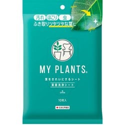 MYPLANTS葉をきれいにするシート 10枚 観葉植物 葉面洗浄剤