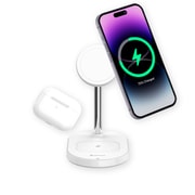 MagSafe対応ワイヤレス充電スタンド (2 in 1) ホワイト APAADM2POGWH