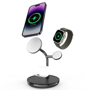 MagSafe対応ワイヤレス充電スタンド (3 in 1) ブラック APAADM3POGBK