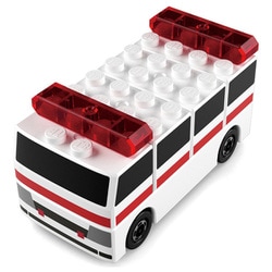 トミカ・プラレールブロック 救急車 [対象年齢：3歳～]
