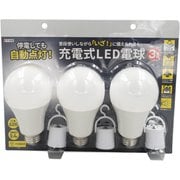 充電式LED電球 E26 3個組 FIN-1152