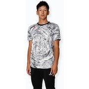 グラフィックプラクティスシャツ SUIMON メンズ スポーツウェア 半袖シャツ Gray×Black 2XOサイズ 24S-207TS