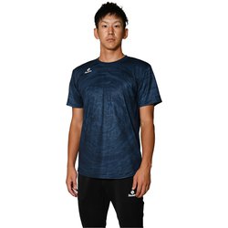グラフィックプラクティスシャツ SUIMON メンズ スポーツウェア 半袖シャツ Navy Mサイズ 24S-207TS