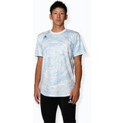 グラフィックプラクティスシャツ SUIMON メンズ スポーツウェア 半袖シャツ Sax×White 2XOサイズ 24S-207TS