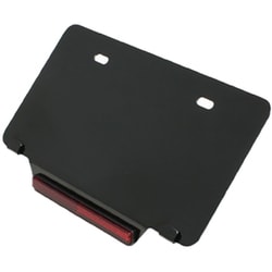 ナンバーベース＆リフレクターW122 ブラック HA5794