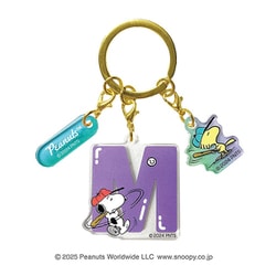 PEANUTS イニシャル 3連アクリルキーホルダー スヌーピー【M】
