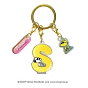 PEANUTS イニシャル 3連アクリルキーホルダー スヌーピー【S】