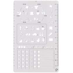 SUNNYテンプレート定規 LOG＆LIST LSZ-04