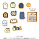 お文具といっしょ アクリルステッカー 1個 [コレクショントイ]