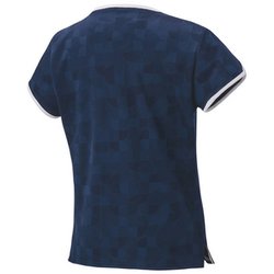 SIC テニスウェア ネイビー/ストライプ UNIQLO ストライプ Vネック Tシャツ ネイビー テニスウェア 錦織