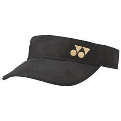 ウィメンズサンバイザー レディース テニス バイザー ブラック（007） 40117