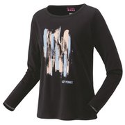 ウィメンズロングスリーブTシャツ レディース テニス シャツ ブラック(007) Sサイズ 16813