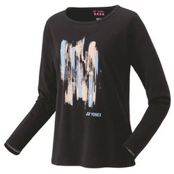 ウィメンズロングスリーブTシャツ レディース テニス シャツ ブラック（007） Oサイズ 16813