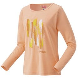 ウィメンズロングスリーブTシャツ レディース テニス シャツ ベージュピンク（589） Sサイズ 16813