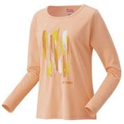 ウィメンズロングスリーブTシャツ レディース テニス シャツ ベージュピンク(589) Mサイズ 16813
